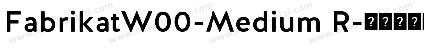 FabrikatW00-Medium R字体转换